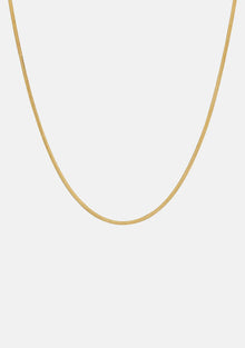  Sphinx 2mm Snake Chain Necklace - Gold