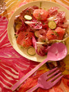 Enamel Berry Salad Servers