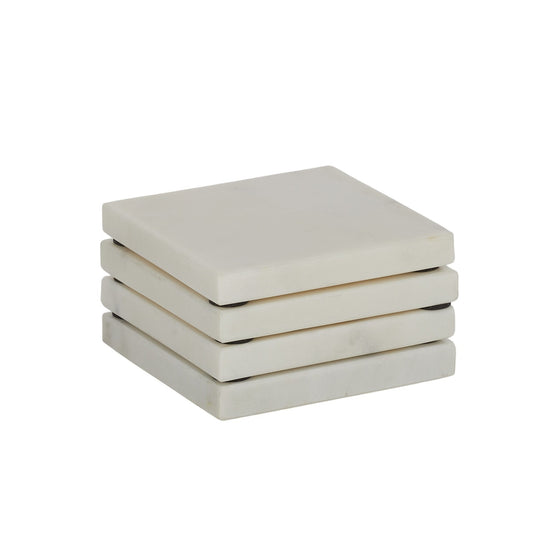 Neo Square Marble Coaster Set of 4