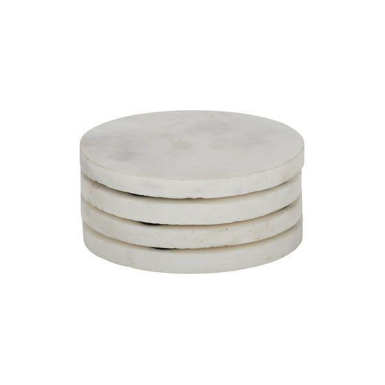 Neo Round Marble Coaster Set of 4