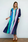 Luna Longline Shirtdress Spring Bold Stripe