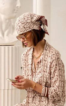  L Insignia Silk Scarf
