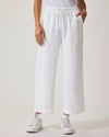 Angie Crop Wide Leg White