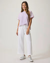 Angie Crop Wide Leg White