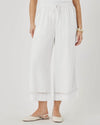 Stella Linen Trim Pant White