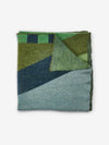 Mohair Geometric Green Throw