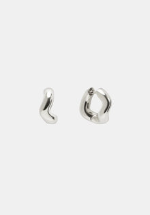  Wabi Sabi Mini Hoops - Silver