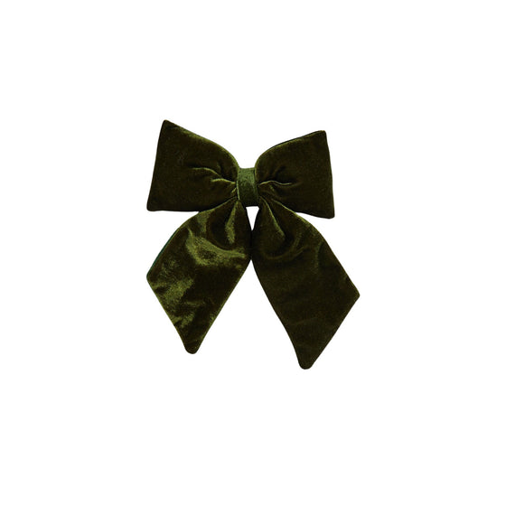Bow Tie Velvet Decoration Green