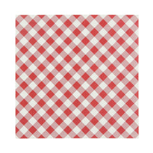  Gingham Red & White Napkin 20 pack