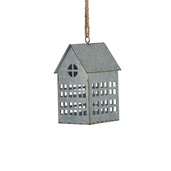 House Candle Lantern Iron16x25cm