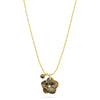 Flower Pendant Necklace - Tiger's Eye