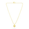 Solar Eclipse Pendant Necklace - Gold