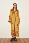 Banana Blossom Silk Shirtdress
