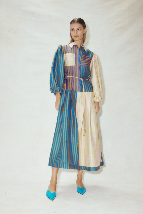 Diaz Stripe Shirtdress