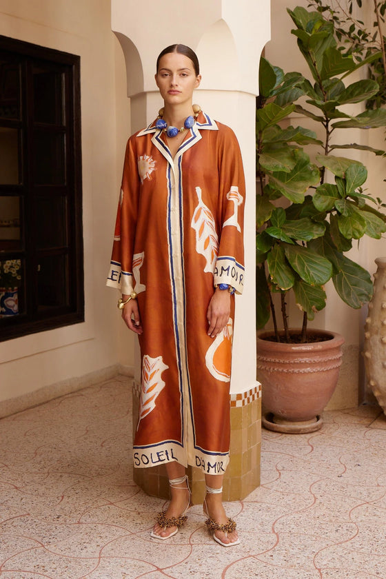 Soliel D'Armour Silk Shirtdress
