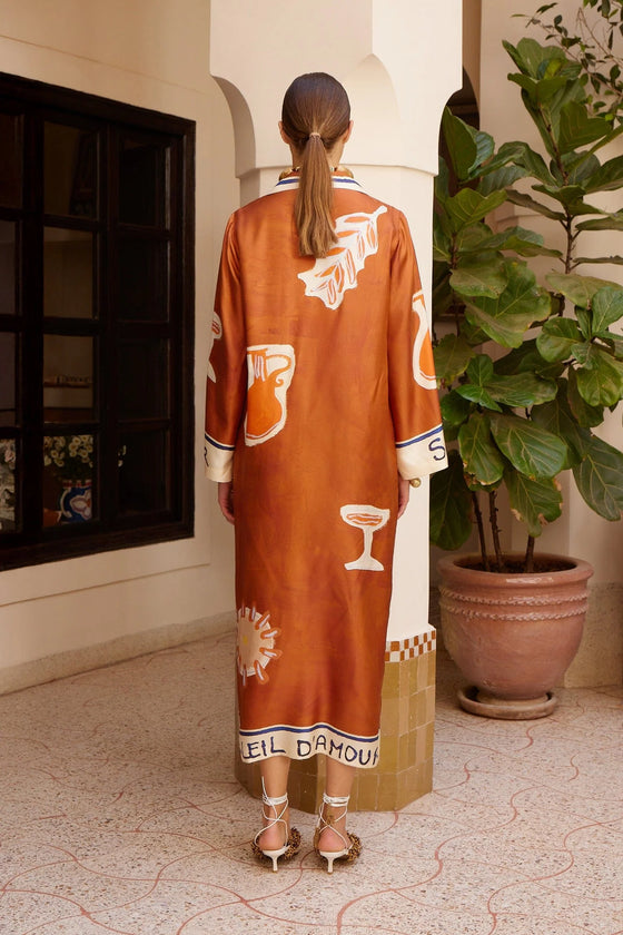 Soliel D'Armour Silk Shirtdress