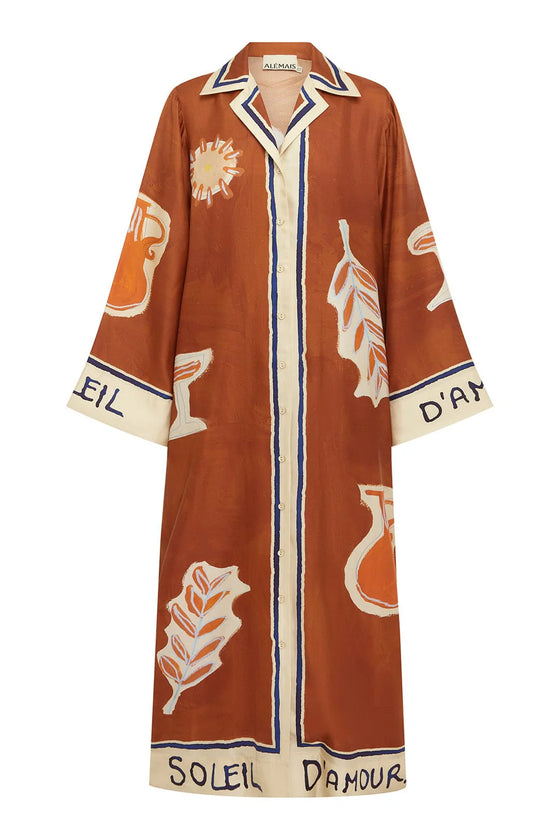 Soliel D'Armour Silk Shirtdress