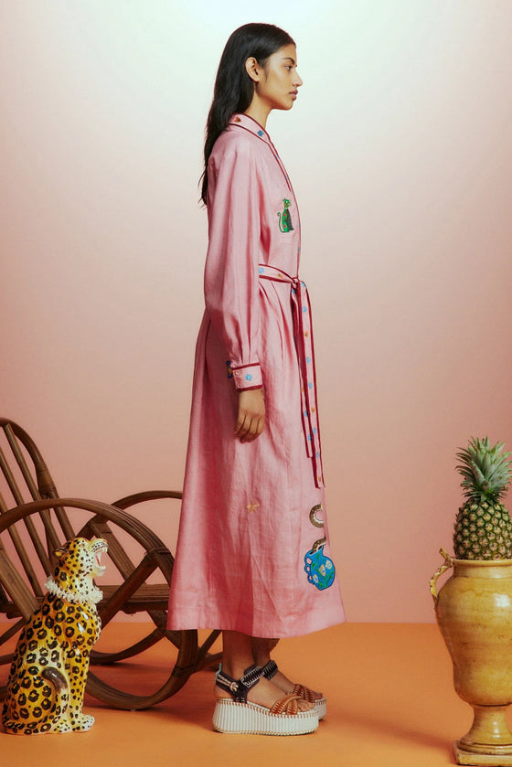 TIMMY EMBROIDERED SHIRTDRESS