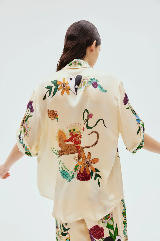 Meagan Oversized Silk Shirt