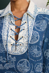 Lucky Lace Up Top
