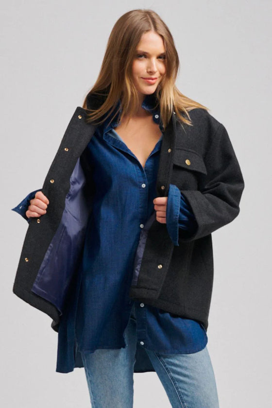 The Allegra Relaxed Wool Blend Jacket