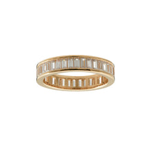  Gold CZ Baguette Ring