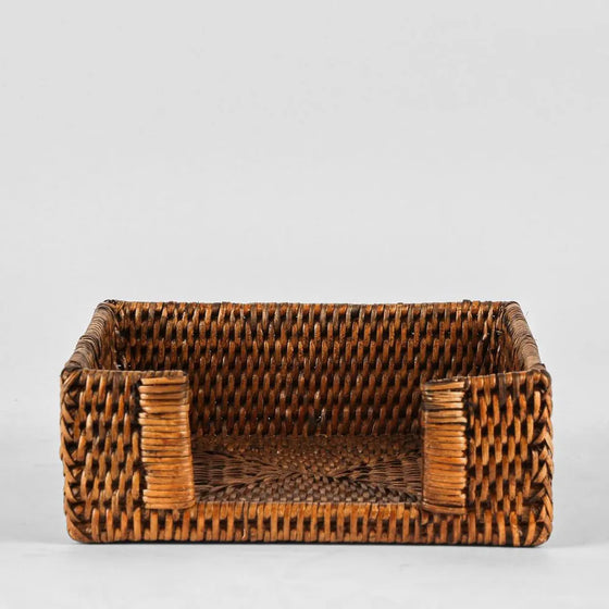 Paume Rattan Square Napkin Box