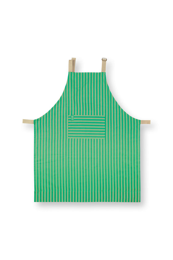 Apron Green Stripe