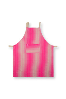  Apron Pink Stripe