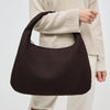 Dare to Dream Woven Large Woven Bag - Chocolate