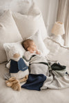 Patchwork Baby Blanket Blue