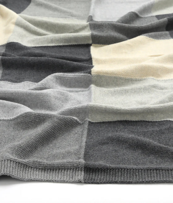 Patchwork Baby Blanket Grey