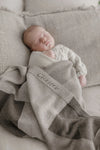 Patchwork Baby Blanket Grey