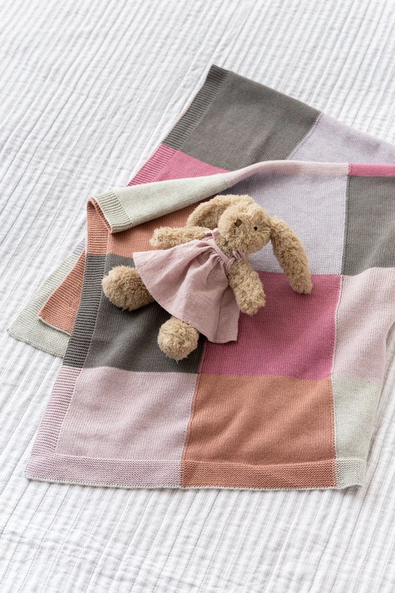 Patchwork Baby Blanket Lilac
