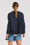 Raw Long Sleeve High-Low Sweatshirt