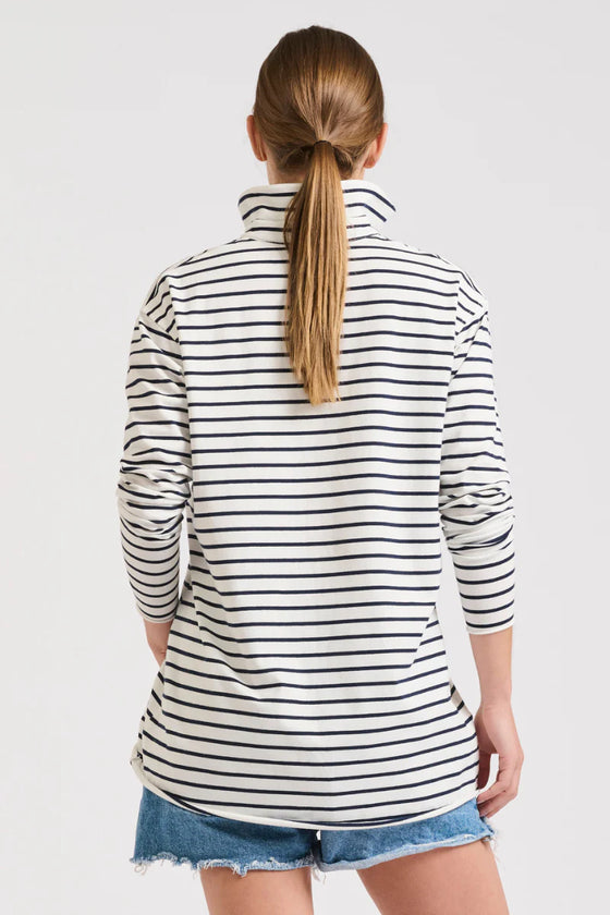 Raw Collar Long Sleeve Tee