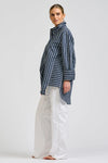 Andrea Shirt Bold Navy Stripe