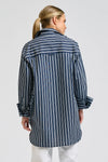 Andrea Shirt Bold Navy Stripe
