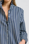 Andrea Shirtdress Bold Navy Stripe