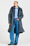 Aspen Mid Line Coat - Bluestone