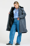 Aspen Mid Line Coat - Bluestone