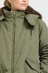 Aspen Mid Line Coat - Khaki