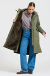 Aspen Mid Line Coat - Khaki