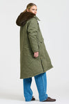 Aspen Mid Line Coat - Khaki