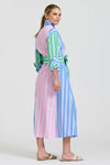 Bijou Longline Shirtdress - Stripe Combo