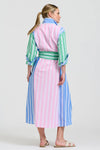 Bijou Longline Shirtdress - Stripe Combo