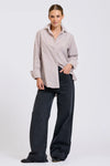 Elodie Stripe Girlfriend Shirt