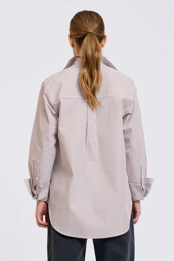 Elodie Stripe Girlfriend Shirt