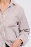 Elodie Stripe Girlfriend Shirt