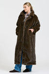 Lech Reverso Long Coat - Tan/Brown